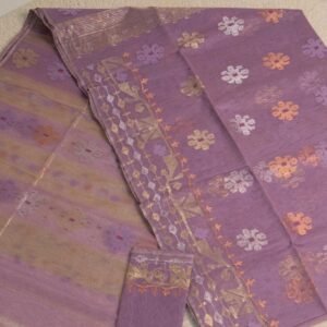 এক্সক্লুসিভ জামদানী শাড়ি । ব্লাউজ পিস আছে।