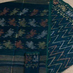 এক্সক্লুসিভ জামদানী শাড়ি । ব্লাউজ পিস আছে।